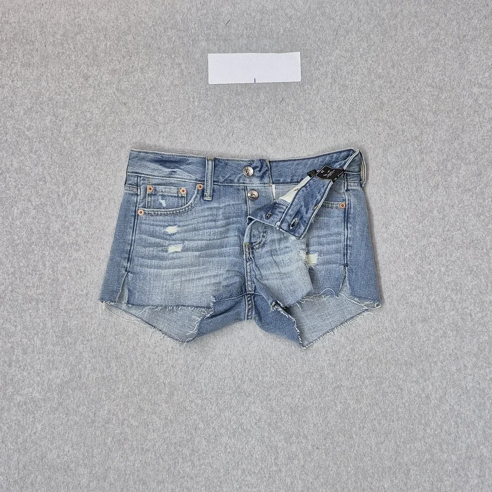 Abercrombie & Fitch Women Shorts 24 Blue Denim Jean Shorts The A&F NWT